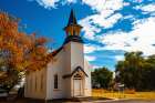 USA, Nevada, Paradise Valley. Community Church Art Print